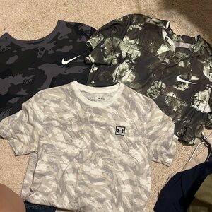 NIKE/UA Camo shirt bundle